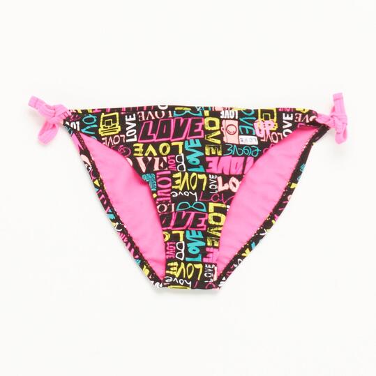 Braguita Bikini UP STAMPS Letras Niña (10-16)