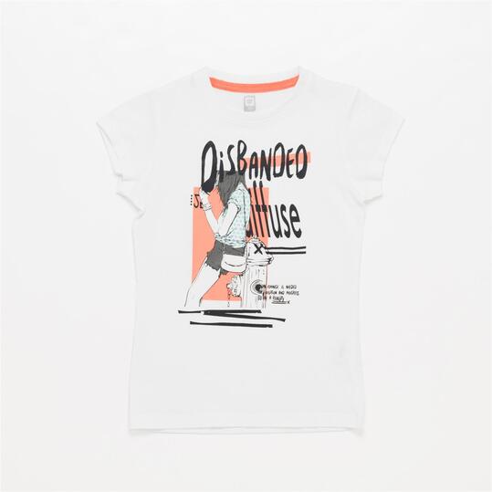 Camiseta UP STAMPS Blanca Niña (10-16)