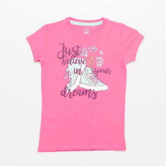 Camiseta UP STAMPS Rosa Niña (10-16)
