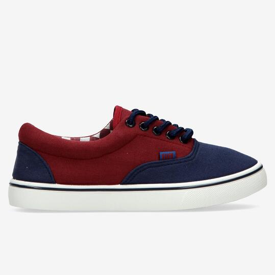 Zapatillas Lona Up Granate Marino Niño (36-39)