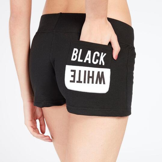 Pantalón Corto TRUNK&ROOTS Negro Mujer