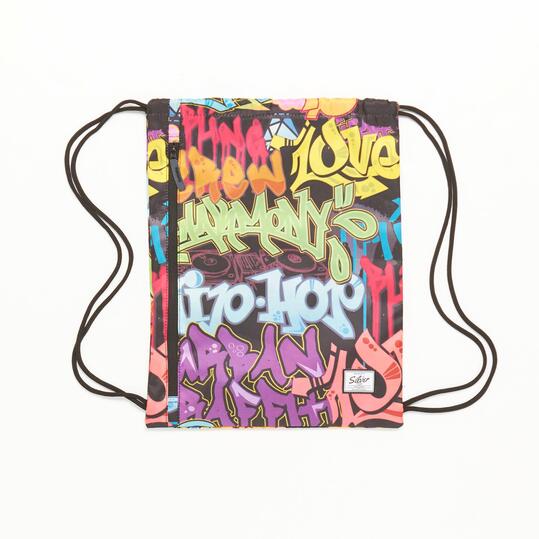 Gymsack SILVER Negro Multicolor