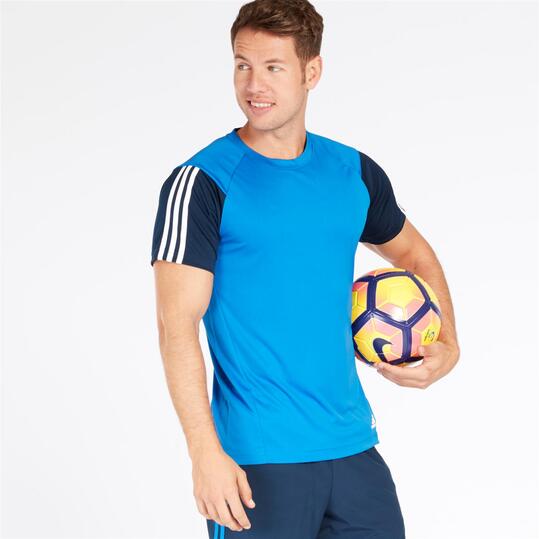 ADIDAS Camiseta Azul Hombre