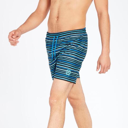 Bañador Rayas Azules Hombre Silver