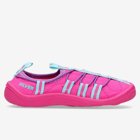 Escarpines Neopreno Fucsia Niña Silver (28-35)