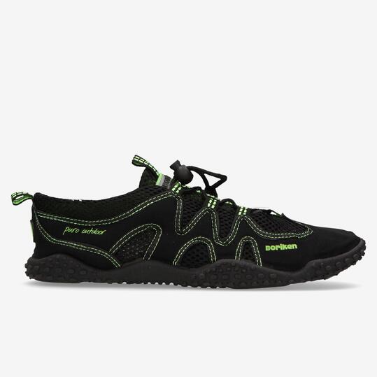 Escarpines Neopreno Hombre Negro Verde