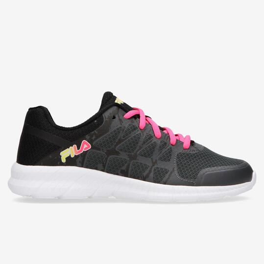 FILA MEMORY Zapatillas Running Gris Negro Mujer