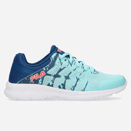 Zapatillas Running Fila Memory Finity Celestes Mujer