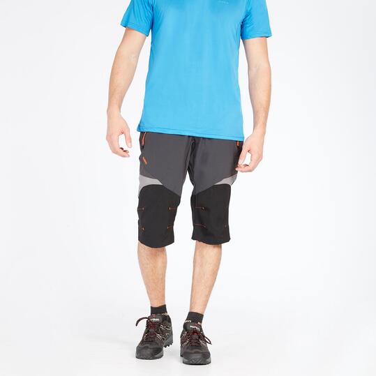 Pantalón Pirata BORIKEN Gris Negro Hombre