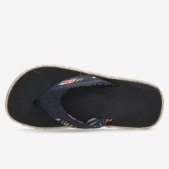 Chanclas Negras Hombre Silver
