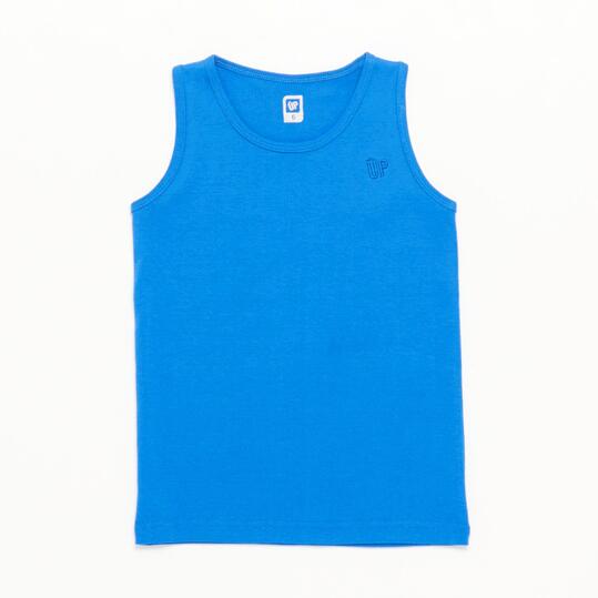 Camiseta Tirante Ancho Up Basic Azul Niño (2-8)