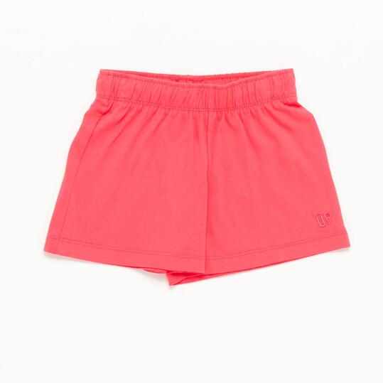 Pantalón Corto Rosa Niña Up