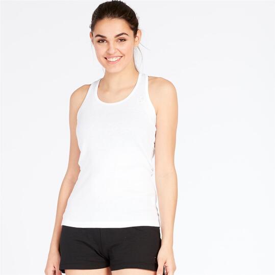 Camiseta Tirantes UP BASIC Blanco Mujer