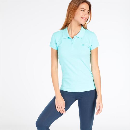 Polo Manga Corta UP BASIC Turquesa Mujer