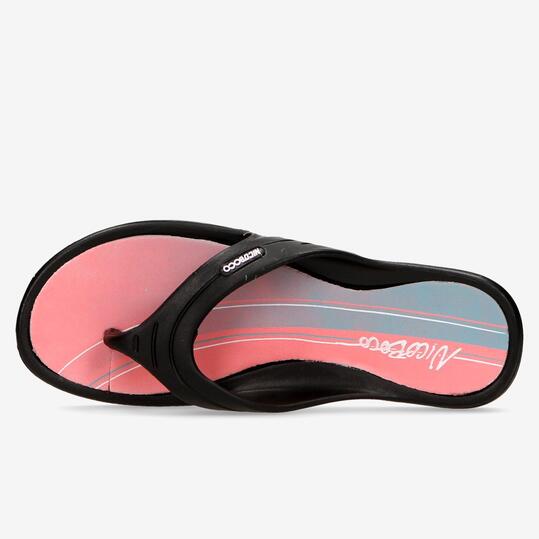 Chanclas Piscina Negras Mujer Nicoboco Pure