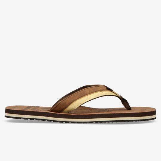 Chanclas Playa Hombre Marrón Nicoboco Worked