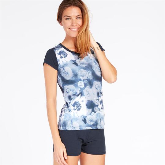 RUSSELL ATHLETIC Camiseta Marino Blanca Mujer