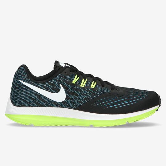 Zapatillas Running Nike Zoom Winflo Negras Hombre