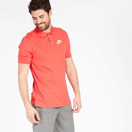 Polo Topos Nike Rojo Hombre