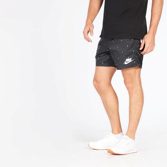 Pantalón Corto Negro Blanco Hombre Nike