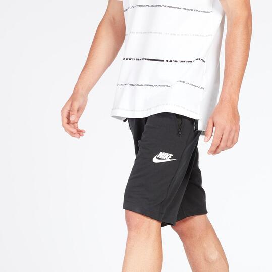 Bermudas Felpa NIKE Negras Hombre