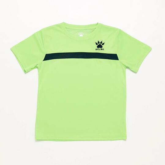 Camiseta Fútbol Niño Kelme Verde Marino