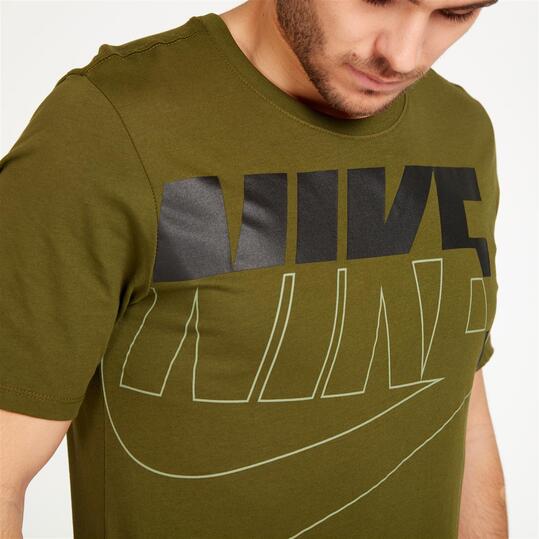 NIKE FUTURA 4 Camiseta Manga Corta Kaki Hombre
