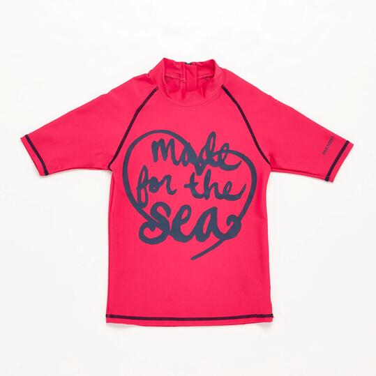 Camiseta Natación Fucsia Niña Paraqua