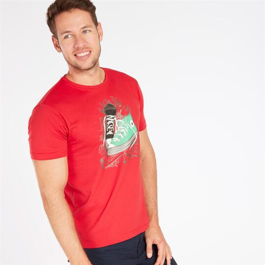 Camiseta TRUNK & ROOTS Roja Hombre