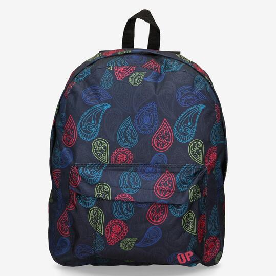 Mochila Up Estampada Azul Marino