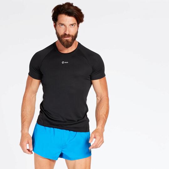 Camiseta Running Negro Hombre Ipso