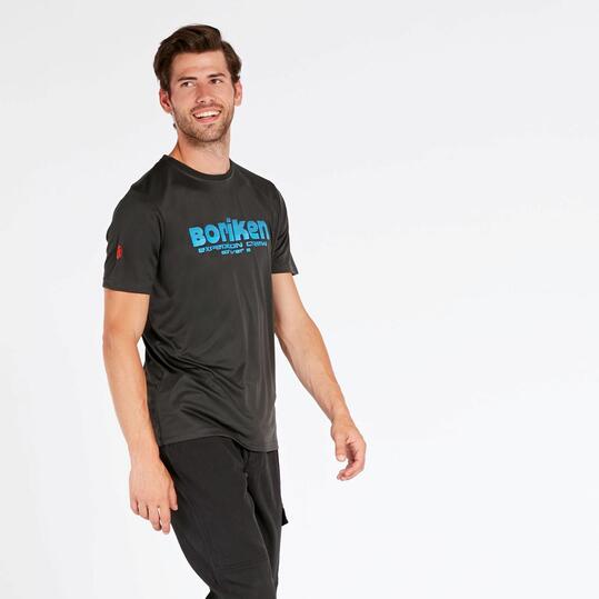 Camiseta Montaña Gris Hombre Boriken