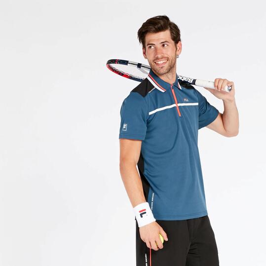 Polo Tenis Azul Fila