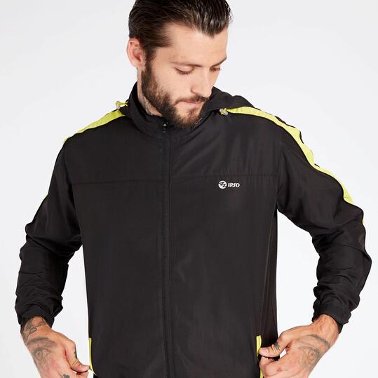 Cortavientos Running Negro Ipso Combi