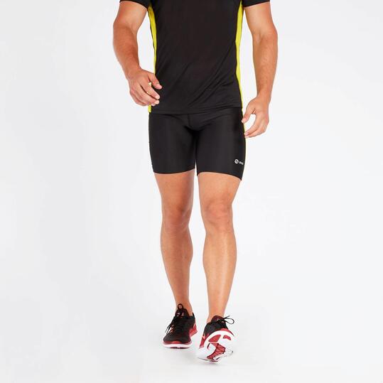 Mallas Cortas Running Negras Hombre Ipso Combi