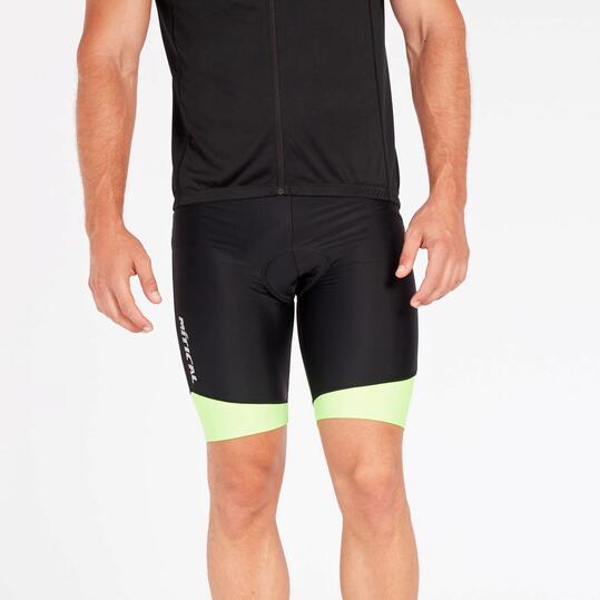 Culotte Corto Negro Hombre Mitical Plata