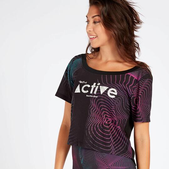 Camiseta Negra Silver Active Winter