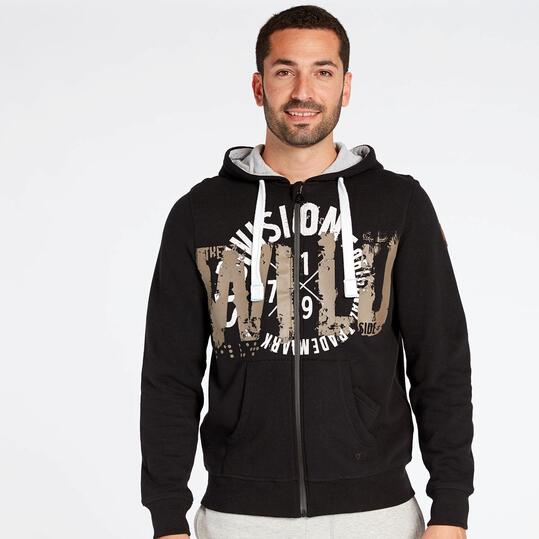 Sudadera Negra Silver Wild