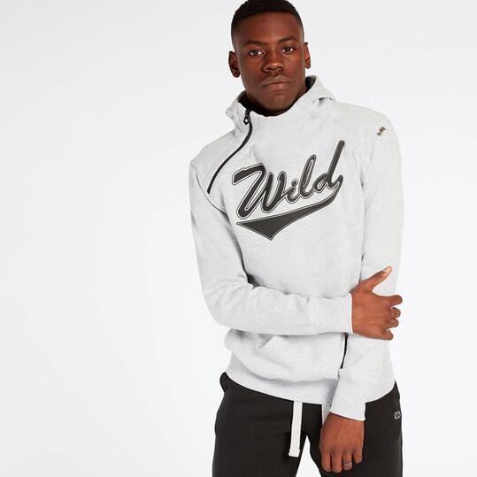 Sudadera Gris Silver Wild