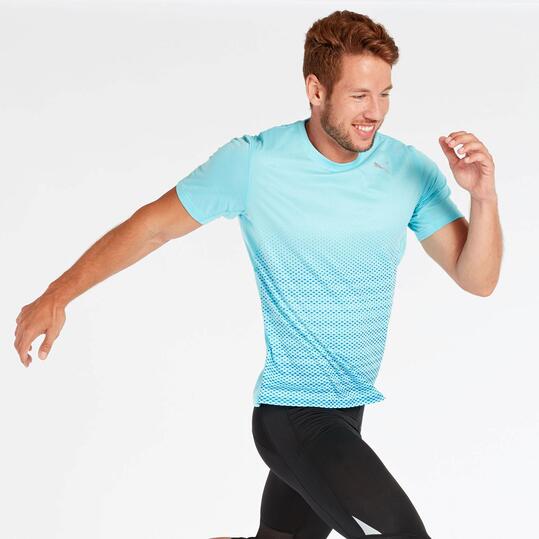 Camiseta Running Puma Graphics Azul Hombre