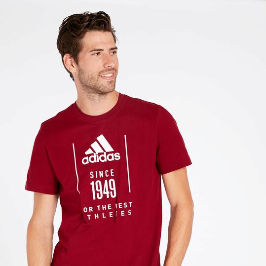 camiseta adidas granate hombre camiseta adidas granate hombre