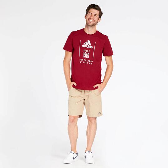 camiseta adidas granate hombre camiseta adidas granate hombre
