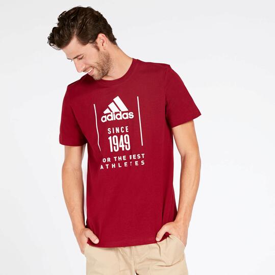 camiseta adidas granate hombre camiseta adidas granate hombre