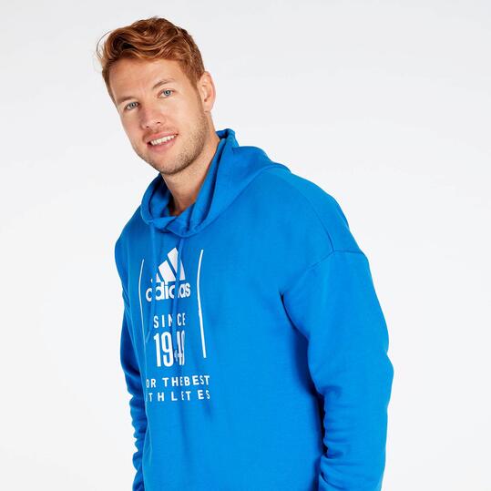 Sudadera Capucha adidas Azul