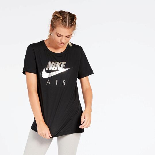 Camiseta Nike Tee Air Negra Mujer