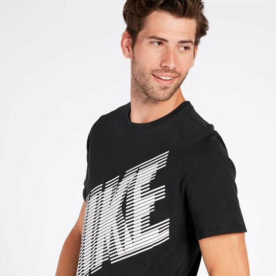 camiseta nike air negra hombre