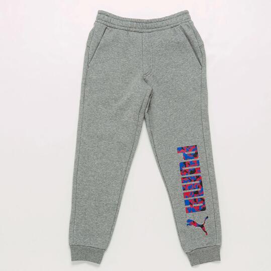 Pantalón Chándal Puma Gris Niño (10-16)