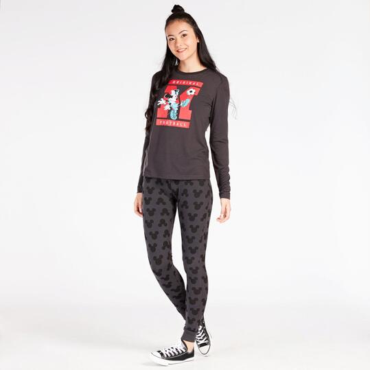 Camiseta Minnie Gris Mujer