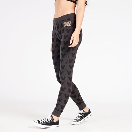 Leggins Mickey Gris Oscuro Mujer