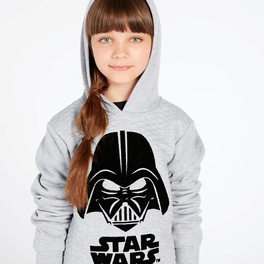 Sudadera Star Wars Gris Negro Niña (10-16)